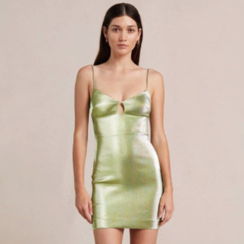 Bec and Bridge Lime Cordial Mini Dress